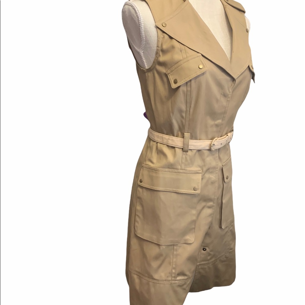 Cynthia Steffe Beige Belted Mini Dress - Picture 12 of 14